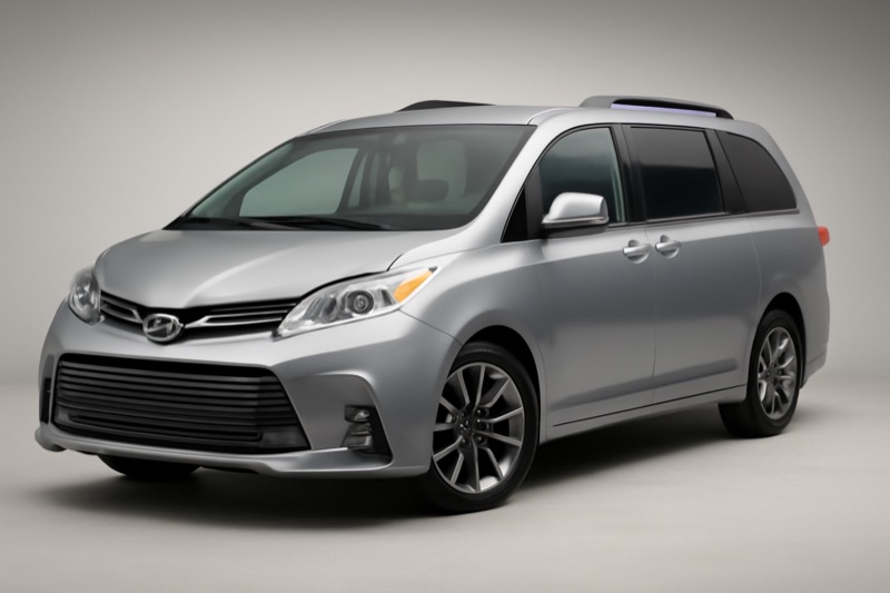 2018 Toyota Sienna windshield replacement in San Fernando, CA