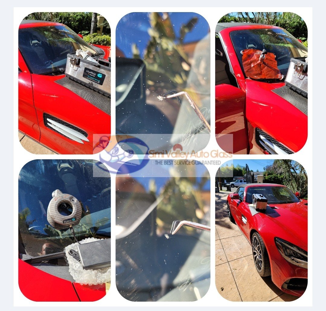 Mercedes AMG windshield chip repair